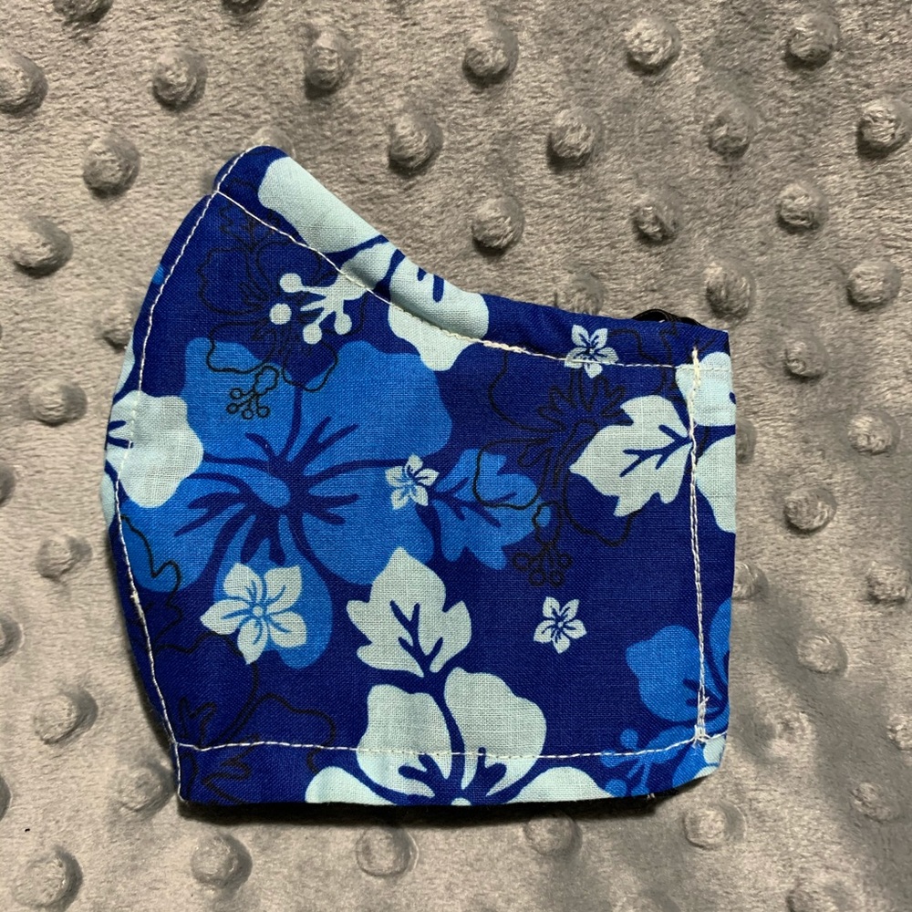 Child Kids 3-6 yrs Handmade face mask Hawaiian